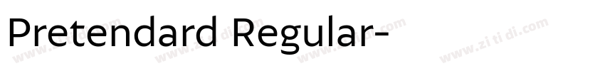 Pretendard Regular字体转换 Pretendard Regular字体转换